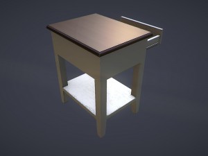 animated bedside table 3Dモデル
