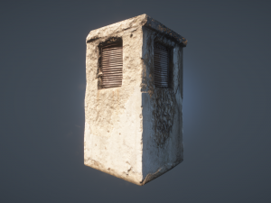 industrial structure lowpoly Model 3D