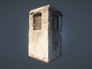 industrial structure lowpoly 3D Model