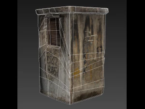 industrial structure lowpoly 3D Model