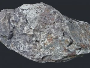 poli rendah batu besar Model 3D