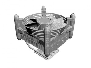cpu cooler 3D मॉडल
