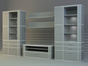 cabinets for living room 3D Model