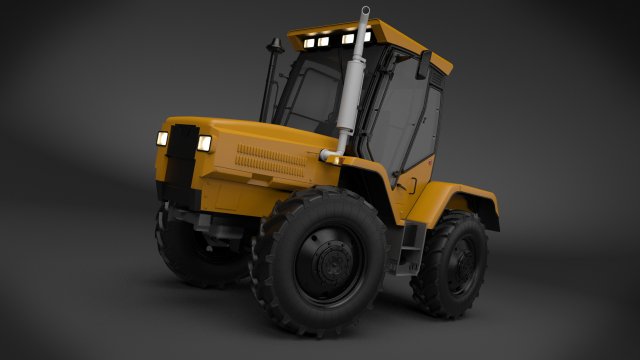 tractor 3D Model .c4d .max .obj .3ds .fbx .stl .blend 
