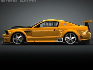 ford mustang gt r concept 3D Model