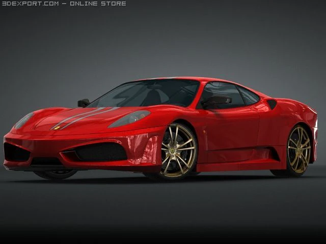 ferrari f 430 scuderia 3D Model .c4d .max .obj .3ds .fbx .stl .blend 