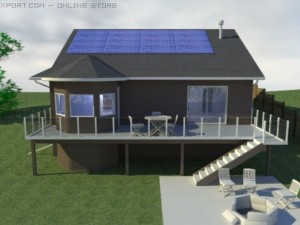 home with walkout basement 3D-Modell