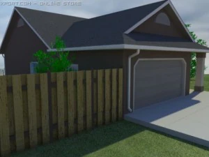 home with walkout basement 3D Model