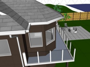 home with walkout basement 3D-Modell
