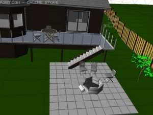 home with walkout basement 3D-Modell