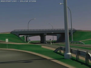 highway overpass 3D Model