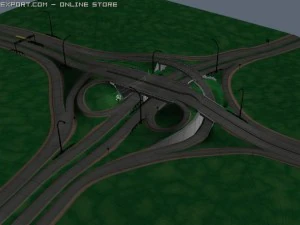 highway overpass 3D Model