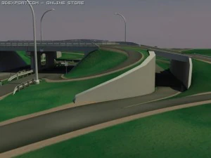 highway overpass 3D Model