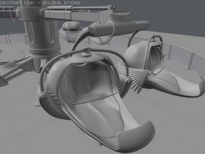 amusement ride  spider 3D Model