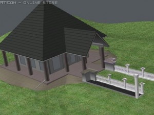 small wedding chapel Modelo 3D