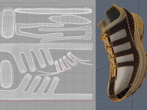 running shoe 3D 模型