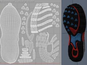 running shoe 3D 模型