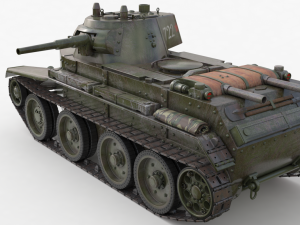 tank bt 7 soviet vray 3Dモデル