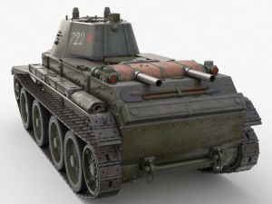 tank bt 7 soviet vray 3Dモデル