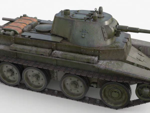 tank bt 7 soviet vray 3D Model
