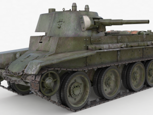 tank bt 7 soviet vray 3Dモデル