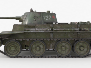tank bt 7 soviet vray 3Dモデル