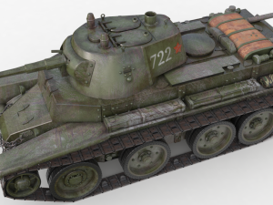 tank bt 7 soviet vray 3Dモデル