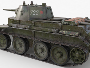 tank bt 7 soviet vray 3Dモデル