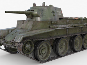 tank bt 7 soviet vray 3Dモデル
