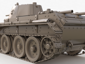 tank bt 7 soviet vray 3Dモデル