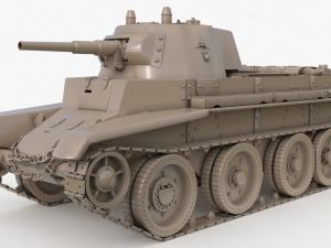 tank bt 7 soviet vray 3Dモデル