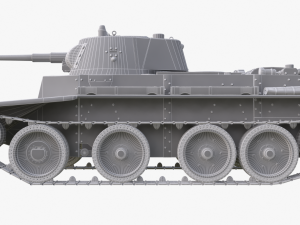 tank bt 7 soviet vray 3Dモデル