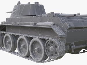 tank bt 7 soviet vray 3Dモデル