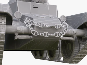tank bt 7 soviet vray 3D Model