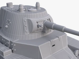 tank bt 7 soviet vray 3D Model