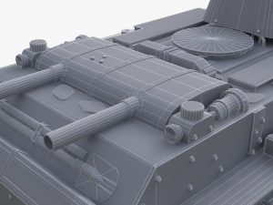 tank bt 7 soviet vray 3Dモデル