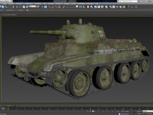 tank bt 7 soviet vray 3Dモデル