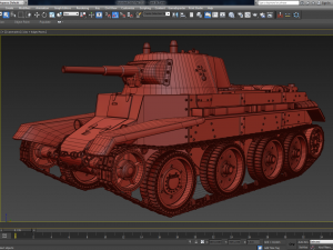 tank bt 7 soviet vray 3Dモデル