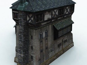 old medieval house Model 3D