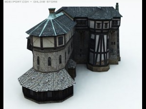 old medieval house Model 3D