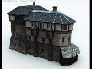 old medieval house Model 3D