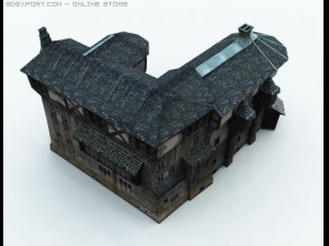 old medieval house Model 3D