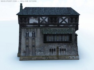 old medieval house Model 3D
