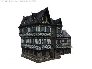 german house 3D मॉडल