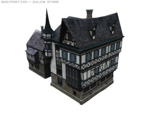 german house 3D मॉडल
