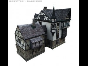 german house 3D मॉडल