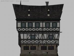 german house 3D मॉडल