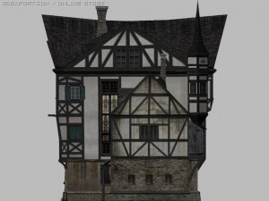 german house 3D मॉडल