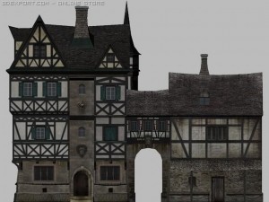 german house 3D मॉडल