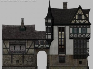 german house 3D मॉडल